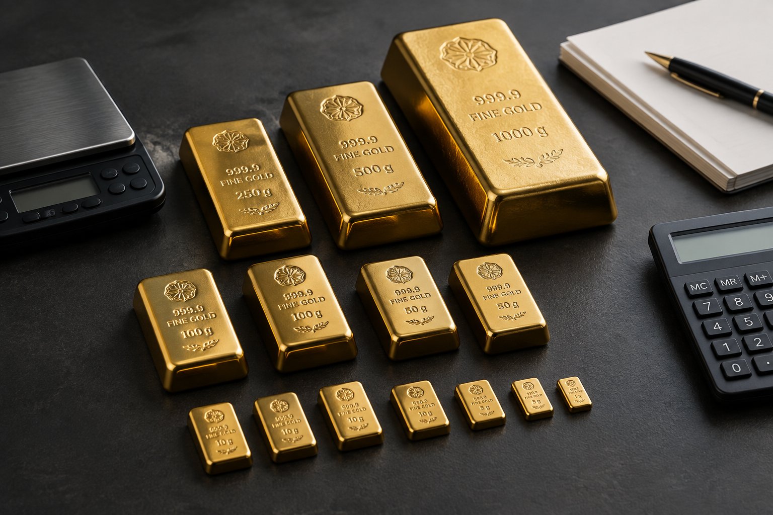 Best Gold Bar Size to Buy for Volume Investors: Cost vs. Resale Flexibility
