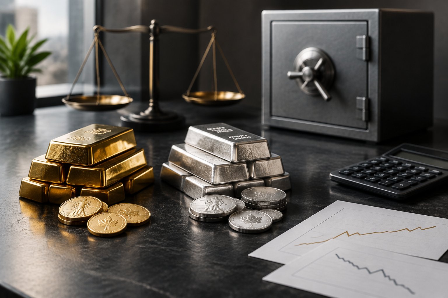 Gold vs Silver for Large Portfolio Allocation: Weighing Storage, Costs, and Liquidity